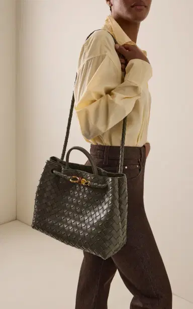 Bottega Veneta Andiamo Medium Intrecciato 15 Leather Bag | Thumbnail 3 Bottega Veneta Andiamo Medium Intrecciato 15 Leather Bag | Thumbnail 3