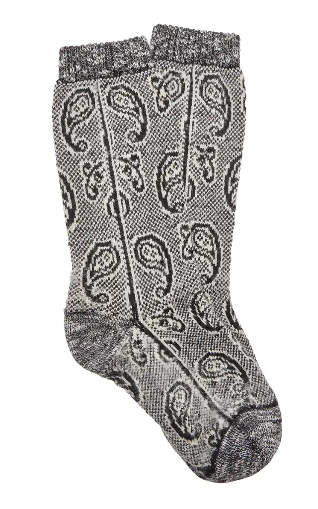 Dries Van Noten Paisley-Jacquard Wool Socks