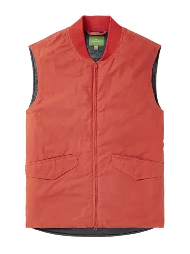 Sid Mashburn Cashpad Waxed Cotton-Poplin Gilet - Men | Thumbnail 1