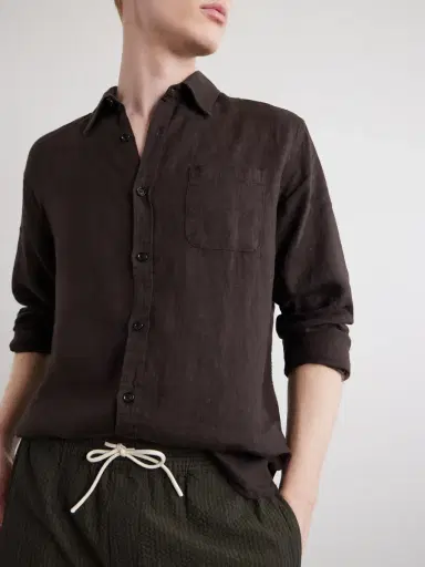 Oliver Spencer New York Linen Shirt - Men | Thumbnail 5 Oliver Spencer New York Linen Shirt - Men | Thumbnail 5