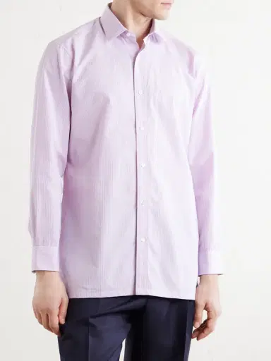 Charvet Striped Cotton Shirt - Men | Thumbnail 5