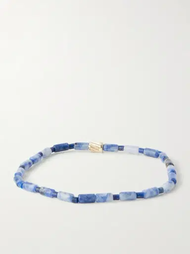 LUIS MORAIS 14-Karat Gold Glass Beaded Bracelet - Men | Thumbnail 3 LUIS MORAIS 14-Karat Gold Glass Beaded Bracelet - Men | Thumbnail 3
