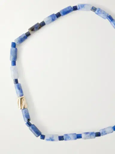 LUIS MORAIS 14-Karat Gold Glass Beaded Bracelet - Men | Thumbnail 4 LUIS MORAIS 14-Karat Gold Glass Beaded Bracelet - Men | Thumbnail 4