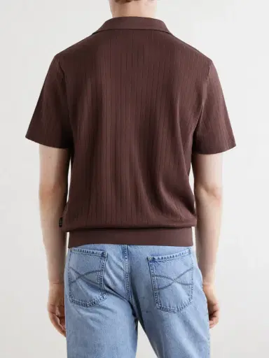 Oliver Spencer Westcott Open-Collar Organic Cotton Polo Shirt - Men | Thumbnail 4 Oliver Spencer Westcott Open-Collar Organic Cotton Polo Shirt - Men | Thumbnail 4