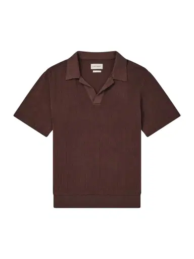 Oliver Spencer Westcott Open-Collar Organic Cotton Polo Shirt - Men | Thumbnail 1 Oliver Spencer Westcott Open-Collar Organic Cotton Polo Shirt - Men | Thumbnail 1