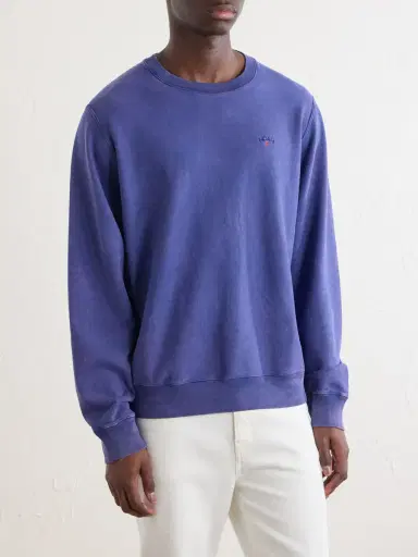 Noah Logo-Embroidered Cotton-Jersey Sweatshirt - Men | Thumbnail 3 Noah Logo-Embroidered Cotton-Jersey Sweatshirt - Men | Thumbnail 3
