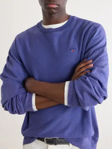 Noah Logo-Embroidered Cotton-Jersey Sweatshirt - Men | Thumbnail 5 Noah Logo-Embroidered Cotton-Jersey Sweatshirt - Men | Thumbnail 5