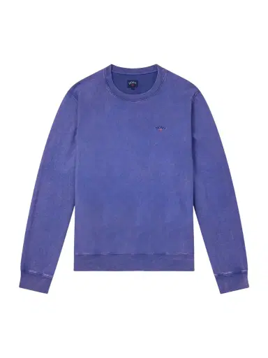 Noah Logo-Embroidered Cotton-Jersey Sweatshirt - Men | Thumbnail 1 Noah Logo-Embroidered Cotton-Jersey Sweatshirt - Men | Thumbnail 1