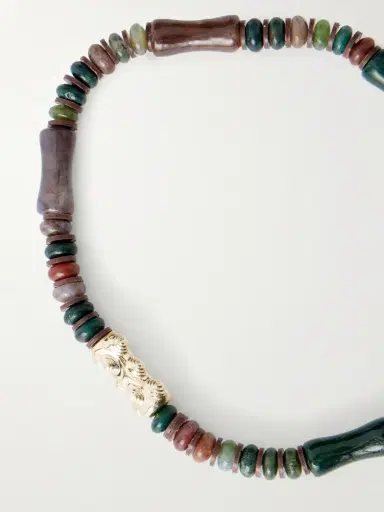 LUIS MORAIS 14-Karat Gold Agate Beaded Bracelet - Men | Thumbnail 4 LUIS MORAIS 14-Karat Gold Agate Beaded Bracelet - Men | Thumbnail 4