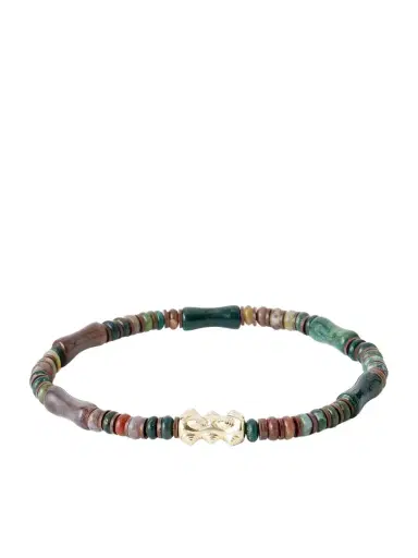LUIS MORAIS 14-Karat Gold Agate Beaded Bracelet - Men | Thumbnail 1 LUIS MORAIS 14-Karat Gold Agate Beaded Bracelet - Men | Thumbnail 1