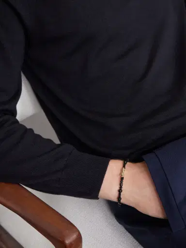 LUIS MORAIS 14-Karat Gold Agate Beaded Bracelet - Men | Thumbnail 2 LUIS MORAIS 14-Karat Gold Agate Beaded Bracelet - Men | Thumbnail 2