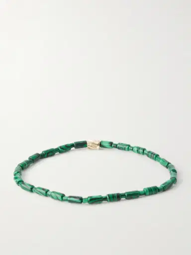 LUIS MORAIS 14-Karat Gold Agate Beaded Bracelet - Men | Thumbnail 3 LUIS MORAIS 14-Karat Gold Agate Beaded Bracelet - Men | Thumbnail 3