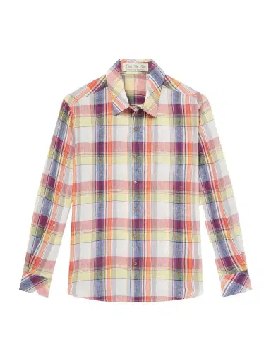 God’s True Cashmere Daybreak Checked Linen Shirt - Men | Thumbnail 1
