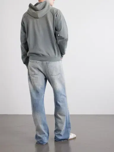 Acne Studios Fupiter Logo-Print Embroidered Cotton-Jersey Hoodie - Men | Thumbnail 4 Acne Studios Fupiter Logo-Print Embroidered Cotton-Jersey Hoodie - Men | Thumbnail 4