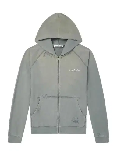Acne Studios Fupiter Logo-Print Embroidered Cotton-Jersey Hoodie - Men | Thumbnail 1 Acne Studios Fupiter Logo-Print Embroidered Cotton-Jersey Hoodie - Men | Thumbnail 1