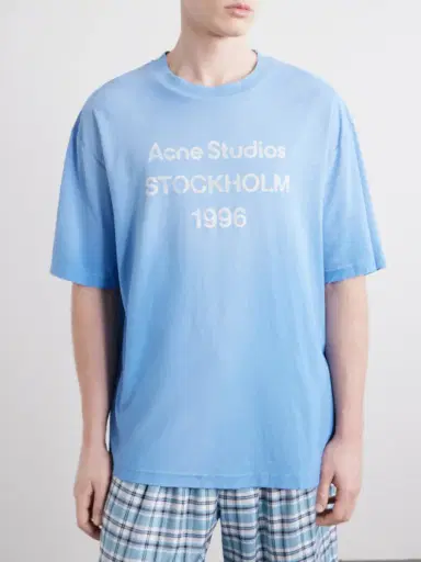 Acne Studios Logo-Print Cotton T-Shirt - Men | Thumbnail 3