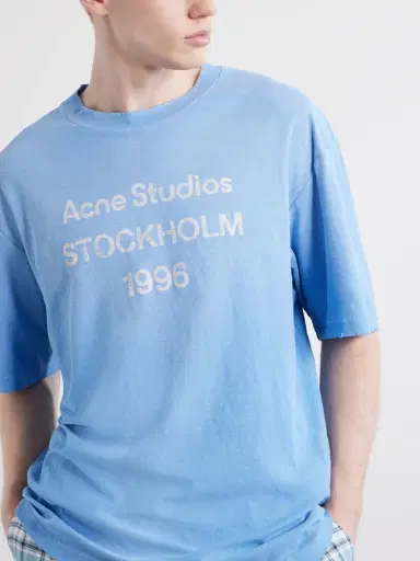 Acne Studios Logo-Print Cotton T-Shirt - Men | Thumbnail 5