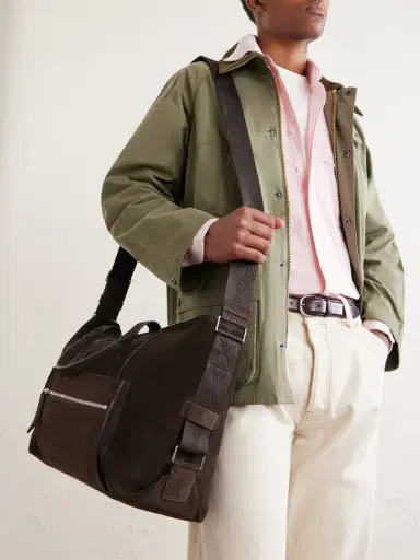 Métier Racer Suede Tote Bag - Men | Thumbnail 3 Métier Racer Suede Tote Bag - Men | Thumbnail 3
