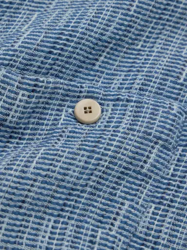 Folk Patch Basketweave Cotton Overshirt - Men | Thumbnail 5 Folk Patch Basketweave Cotton Overshirt - Men | Thumbnail 5