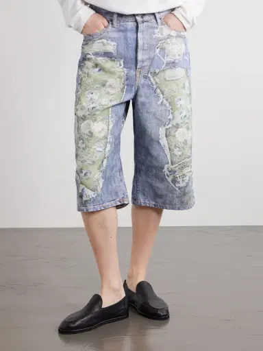 Acne Studios Judda Rose Printed Cotton Shorts - Men | Thumbnail 3 Acne Studios Judda Rose Printed Cotton Shorts - Men | Thumbnail 3