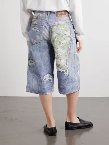 Acne Studios Judda Rose Printed Cotton Shorts - Men | Thumbnail 4 Acne Studios Judda Rose Printed Cotton Shorts - Men | Thumbnail 4