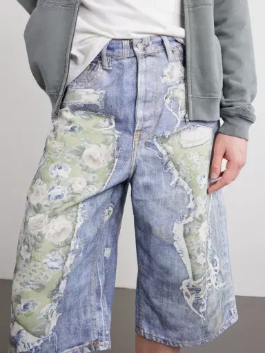 Acne Studios Judda Rose Printed Cotton Shorts - Men | Thumbnail 5 Acne Studios Judda Rose Printed Cotton Shorts - Men | Thumbnail 5