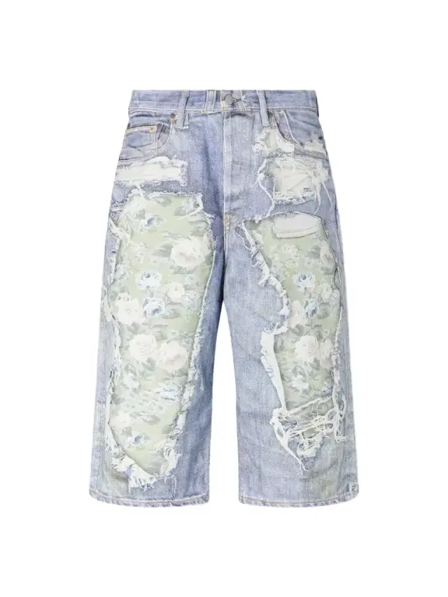 Acne Studios Judda Rose Printed Cotton Shorts - Men