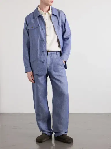 God’s True Cashmere Wide-Leg Linen Trousers - Men | Thumbnail 2