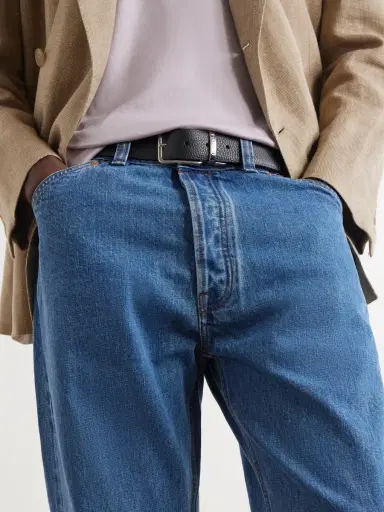 Canali 3.5cm Reversible Leather Belt - Men | Thumbnail 2