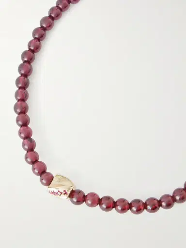 LUIS MORAIS 14-Karat Gold Ruby and Sapphire Bracelet - Men | Thumbnail 4
