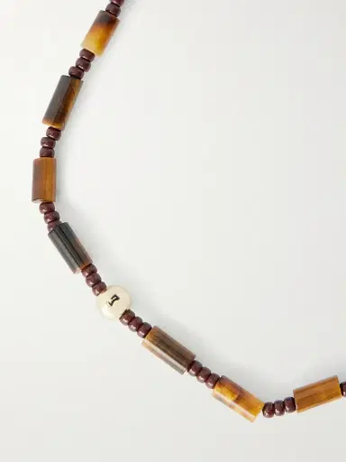 LUIS MORAIS 14-Karat Gold Tiger's Eye Beaded Bracelet - Men | Thumbnail 5 LUIS MORAIS 14-Karat Gold Tiger's Eye Beaded Bracelet - Men | Thumbnail 5