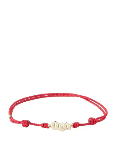 LUIS MORAIS 14-Karat Gold On A Cord Bracelet - Men | Thumbnail 1