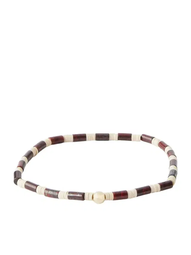 LUIS MORAIS 14-Karat Gold, Jasper and Vinyl Beaded Bracelet - Men
