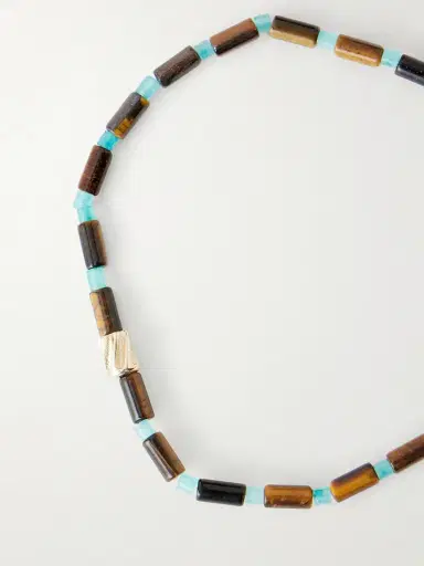 LUIS MORAIS 14-Karat Gold Agate Beaded Bracelet - Men | Thumbnail 4 LUIS MORAIS 14-Karat Gold Agate Beaded Bracelet - Men | Thumbnail 4