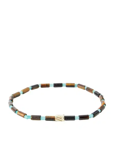 LUIS MORAIS 14-Karat Gold Agate Beaded Bracelet - Men | Thumbnail 1 LUIS MORAIS 14-Karat Gold Agate Beaded Bracelet - Men | Thumbnail 1