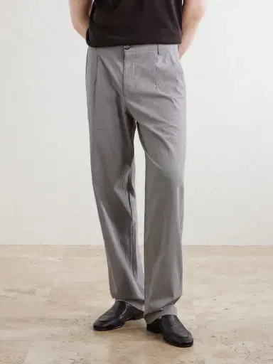 Oliver Spencer Morton Straight-Leg Pleated Checked Cotton-Blend Suit Trousers - Men | Thumbnail 3 Oliver Spencer Morton Straight-Leg Pleated Checked Cotton-Blend Suit Trousers - Men | Thumbnail 3