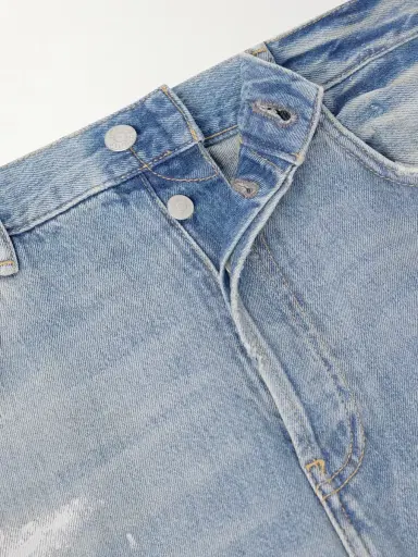 Acne Studios Stain-printed Straight-Leg Cotton Jeans - Men | Thumbnail 6 Acne Studios Stain-printed Straight-Leg Cotton Jeans - Men | Thumbnail 6