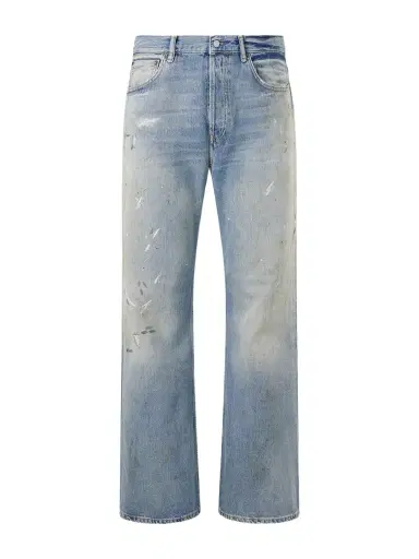 Acne Studios Stain-printed Straight-Leg Cotton Jeans - Men | Thumbnail 1 Acne Studios Stain-printed Straight-Leg Cotton Jeans - Men | Thumbnail 1