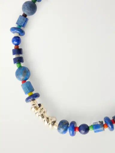 LUIS MORAIS 14-Karat Gold Lapis Lazuli Beaded Bracelet - Men | Thumbnail 4 LUIS MORAIS 14-Karat Gold Lapis Lazuli Beaded Bracelet - Men | Thumbnail 4