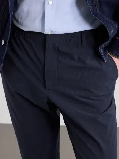 NN07 Billie 10038 Straight-Leg Seersucker Drawstring Trousers - Men | Thumbnail 5 NN07 Billie 10038 Straight-Leg Seersucker Drawstring Trousers - Men | Thumbnail 5