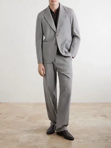 Oliver Spencer Finsbury Checked Cotton-Blend Seersucker Suit Jacket - Men | Thumbnail 2 Oliver Spencer Finsbury Checked Cotton-Blend Seersucker Suit Jacket - Men | Thumbnail 2
