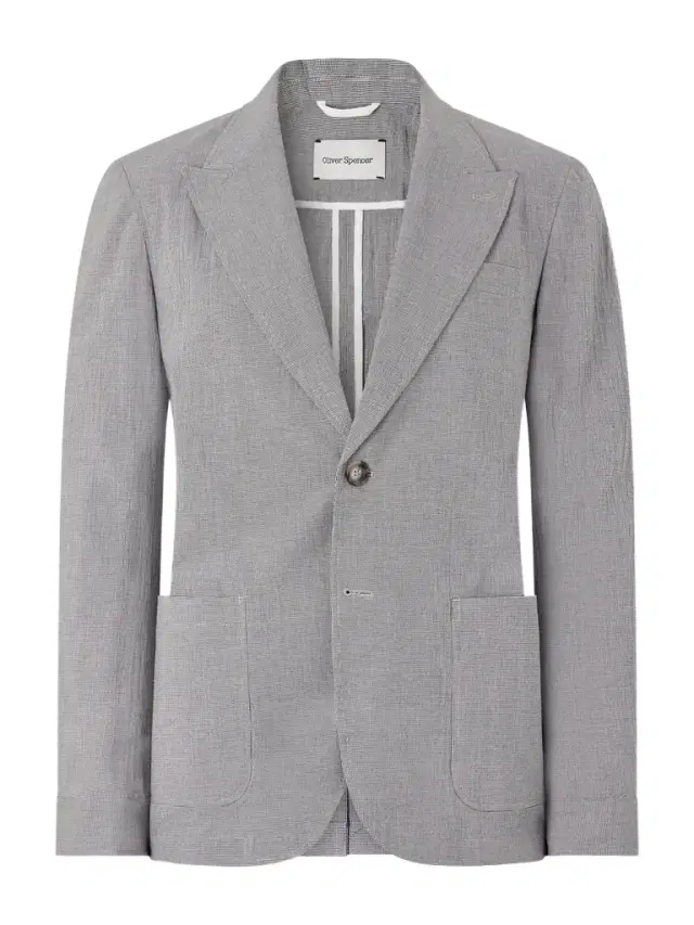 Oliver Spencer Finsbury Checked Cotton-Blend Seersucker Suit Jacket - Men