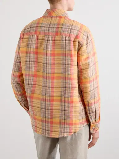God’s True Cashmere Twilight Checked Linen Shirt - Men | Thumbnail 4 God’s True Cashmere Twilight Checked Linen Shirt - Men | Thumbnail 4