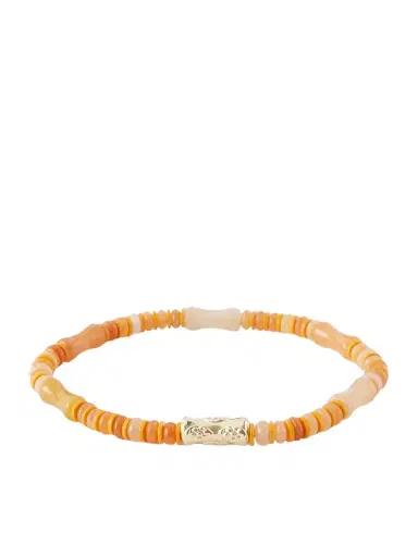 LUIS MORAIS 14-Karat Gold Carnelian Beaded Bracelet - Men | Thumbnail 1 LUIS MORAIS 14-Karat Gold Carnelian Beaded Bracelet - Men | Thumbnail 1