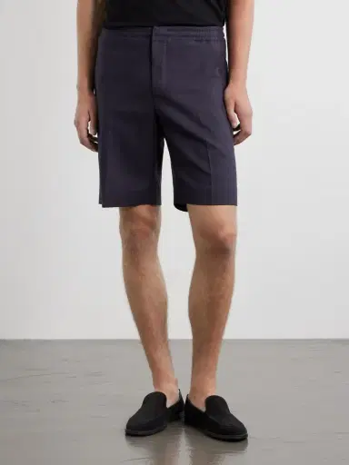 Zegna Oasi Straight-Leg Linen Shorts - Men | Thumbnail 3