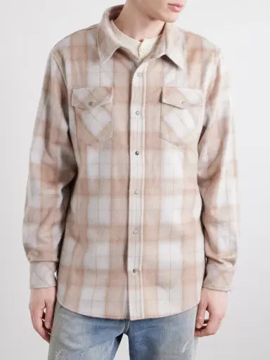 God’s True Cashmere Checked Cashmere Shirt - Men | Thumbnail 3