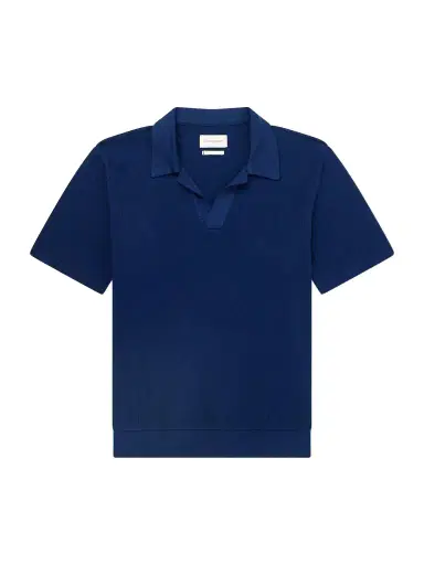 Oliver Spencer Westcott Open-Collar Organic Cotton Polo Shirt - Men | Thumbnail 1 Oliver Spencer Westcott Open-Collar Organic Cotton Polo Shirt - Men | Thumbnail 1