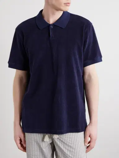 Orlebar Brown Bruno Cotton-Terry Polo Shirt - Men | Thumbnail 3 Orlebar Brown Bruno Cotton-Terry Polo Shirt - Men | Thumbnail 3