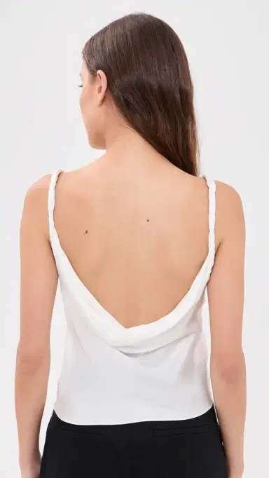 Alice + Olivia Monique Twist Strap Cowl Neck Tank Off White | Thumbnail 3 Alice + Olivia Monique Twist Strap Cowl Neck Tank Off White | Thumbnail 3