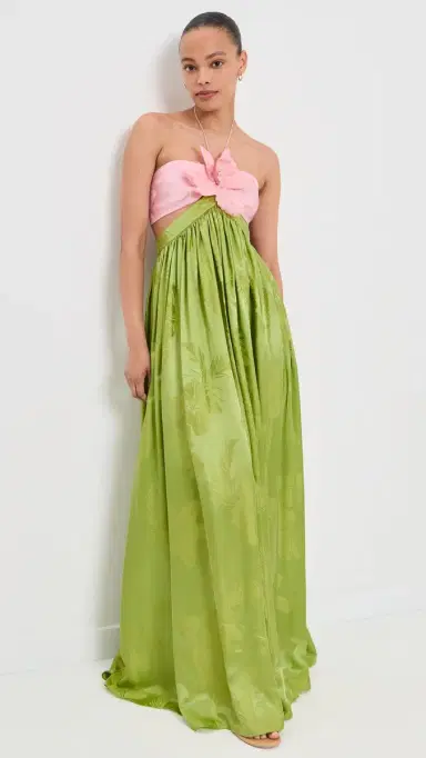 Retrofête Prudy Dress Kiwi/Rosa Top Jacq S | Thumbnail 2